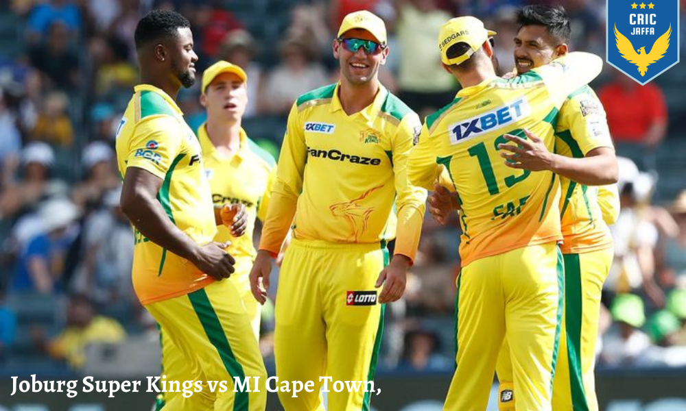 Joburg Super Kings vs MI Cape Town, T20 League, Dream 11 Prediction, Pitch Report, Weather, Players