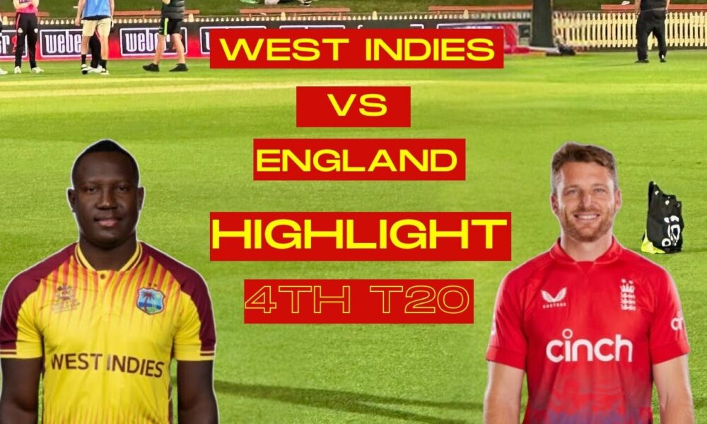 West Indies vs England 4th T20