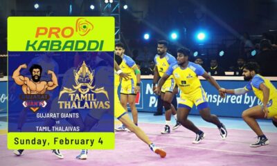 Gujarat Giants versus Tamil Thalaivas