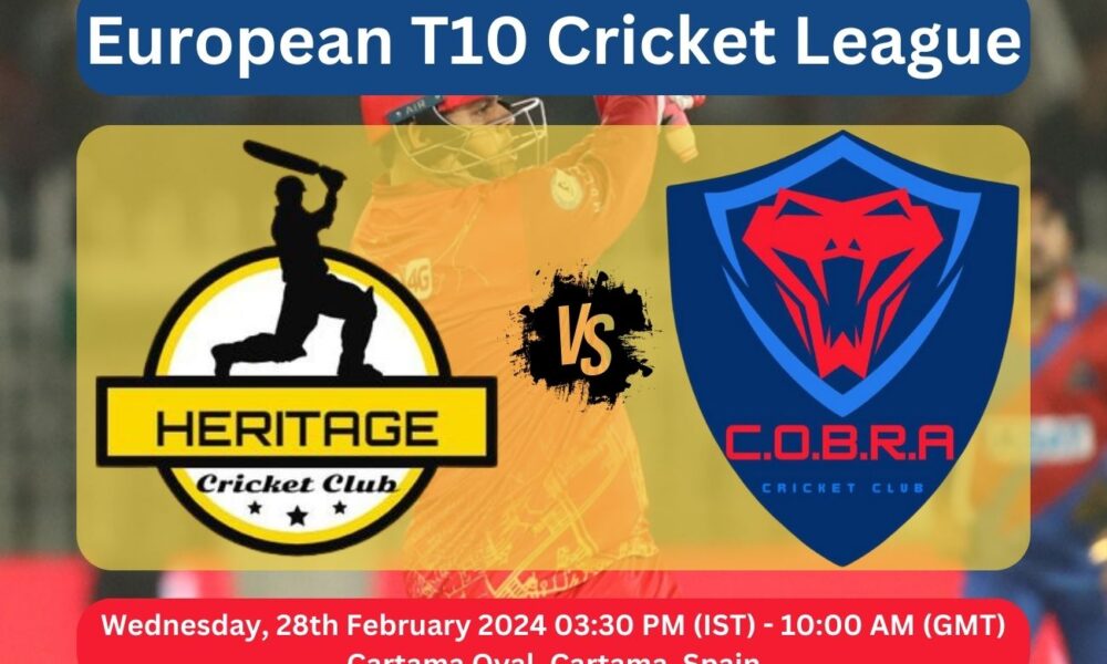 HRT vs COB European T10 Cricket League Prediction