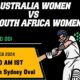 Australia Women vs South Africa Women 2nd ODI Prediction